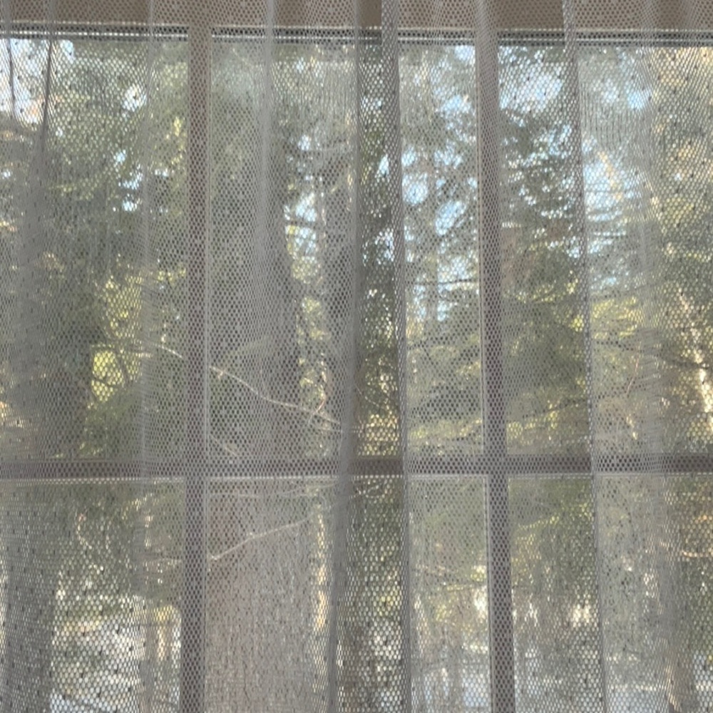 White Lace Goose Pattern Curtain - Picture 10 of 16